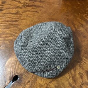 Guinness Men's Gray Herringbone Cap- Newsboy